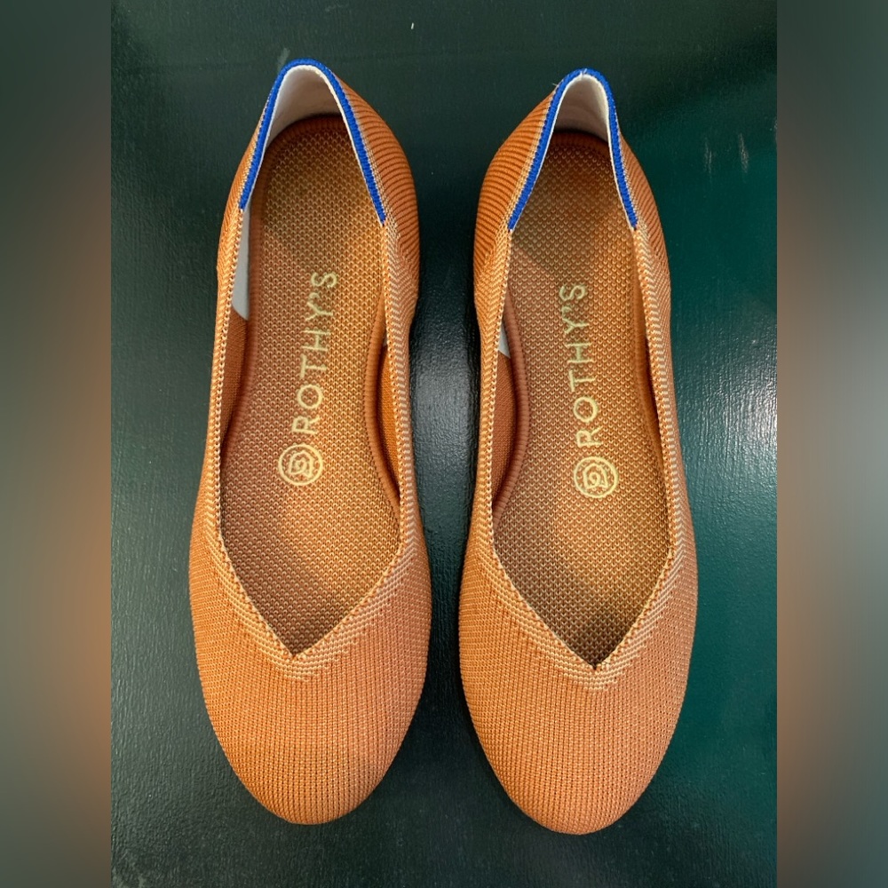 Rothy’s Shoes - never worn - size 6 1/2 - Orange/brown color